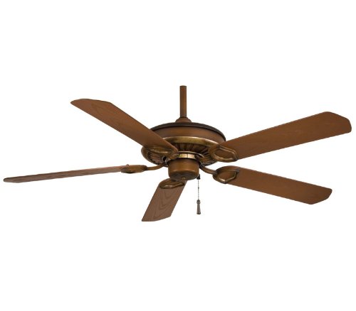 Minka Aire F589-BCW 54″ SunDowner Energy Star WET Outdoor Belcaro Walnut Ceiling Fan