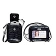 Croc Cell Phone Accordion Wallet - Black