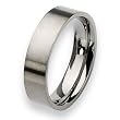 Flat Brushed Titanium Ring (6.0 mm) - Sizes 6-13