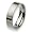 Flat Brushed Titanium Ring (6.0 mm) - Size 6.0