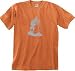 BUDDHA Buddhist Yoga Meditation Adult T-shirt Tee Shirt - Burnt Orange Color