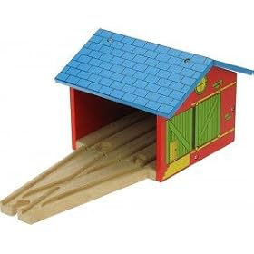 Bigjigs Double Engine Shed