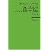 Interpretationen: Erz�hlungen des 20. Jahrhunderts: 14 Beitr�ge: BD 1