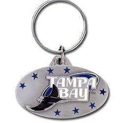 Tampa Bay Devil Rays Pewter Keychain