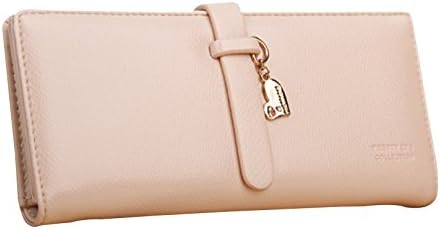 Teh Women's Cute Strap Zip Around Leather Wallet