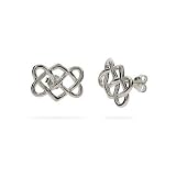 Eve's Addiction Sterling Silver Celtic Knot Earrings