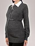 A Pea in the Pod Collection: Long Sleeve Belted Maternity Cardigan