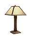 Yellowstone Geyser Table Lamp in Homestead Alder Bulb Type: Fluorescent