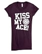Kiss My Ace Volleyball Juniors Girls Longer Length T-Shirt