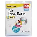 Memorex 403 Cd/Dvd Labels (300 Pack; White Matte)
