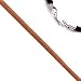 18 Inch Long 1.5mm Diameter Natural Brown Leather Cord Necklace w/Sterling Silver Clasp