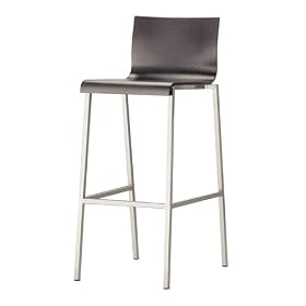 Kuadra oak bar stool by Pedrali