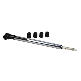 Slime 1011-A Low Pressure Pencil Gauge with Bonus Valve Caps (1 - 20 PSI)