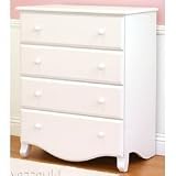 Amelia 4 Drawer Dresser Finish: Matte White