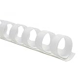 GBC CombBind Binding Spines, 1-Inch Spine Diameter, White, 200 Sheet Capacity, 100 Spines (4000115)