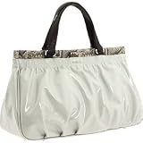 Furla Silene Shopper Leather Handbag Purse, Light Gray
