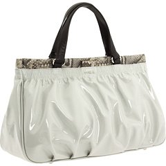 Furla Silene Shopper Leather Handbag Purse, Light Gray