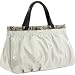 Furla Silene Shopper Leather Handbag Purse, Light Gray