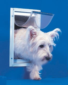 Ideal Pet Door Deluxe White Dog Door Small