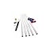 White Titan 18ft steel flagpole with 3ft x 5ft flag