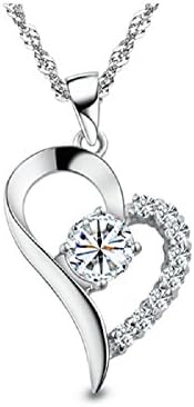 Tyzon 925 Sterling Silver Heart Design Pendant with 18 Inches 925 Sterling Silver Necklace