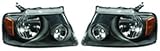 IMAGE OF HELLA Ford F-150 Blackout Carbon Fiber Look Headlamp Kit (fits 2004-08 models only)