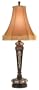 Eurofase 13643-010 Prestige 1-Light Boudoir Lamp, Tortoise/Beige