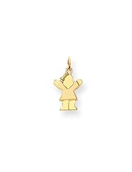 14k Yellow Gold Mini Girl Charm