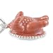 Thanksgiving Turkey on Platter 925 Sterling Silver and Enamel Traditional Charm or Pendant