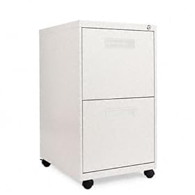 Alera PA542820LG - Two-Drawer Mobile Pedestal File, 15-7/8w x 19-3/4d x 28-1/4h, Light Gray-ALEPA542820LG