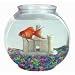 Goldfish Bowl Die-Cut Photographic Magnet