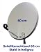 Satellitensch�ssel 60 cm Stahl hellgrau