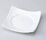 白磁5.0四方皿 【美濃焼　和皿】