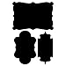 Wallies Wall Decals, Black Chalkboard Shapes, Set of 3
