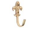 Fleur-De-Lis Brass Hook