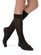 Womens Vertical Sheer Stripe Trouser Socks Microfiber Nylon 3 Color options Black Brown or Grey Made in Italy