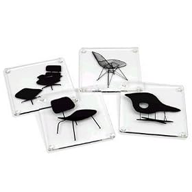 Eames Chairs Coasters, Set of 4 by Museum of Modern Art