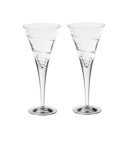 2 Medium Isabella Crystal Wine Glasses