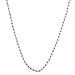 14 Karat White Gold Diamond-Cut Beads Chain (0.8 mm Thick, 18 inch)