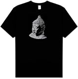 BUDDHA Buddhist Yoga Meditation Adult T-shirt Tee Shirt - Black