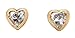 SPINNING Jewelry Ohrstecker 333 Gold 8 KT "HEART" Zirkonia 310102