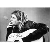 Nirvana Kurt Cobaine Guitar Fabric Poster Flag #243