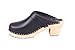 Lotta From Stockholm Swedish Clogs : High Heeled Clog in Black Leather