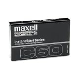 Maxell Audio/Dictation Cassette, Std Size Instant Start, 60 Minutes (30 X2)