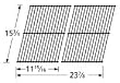 Porcelain Coated Stainless Steel Wire Cooking Grid for Sunbeam, Brinkmann, Arkla, and Charmglow Grills