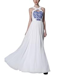 A-line General Print Polyester Cocktail Short Halter Sleeveless Beaded Backless  Homecoming Dress/Pageant Dress/Prom Dress/Party Dress/Wedding Dress  With Rhinestones