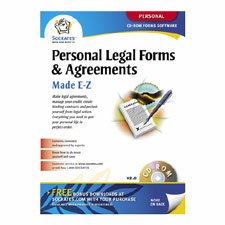 Personal Legal Forms Agreements Software,W/147 Forms