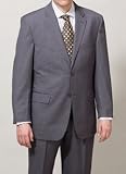 Riente Milano Grey Stripe 2 Button Center Vent Suit