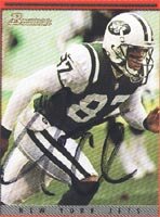 Laveranues Coles, New York Jets, 2001 Bowman Autographed Card