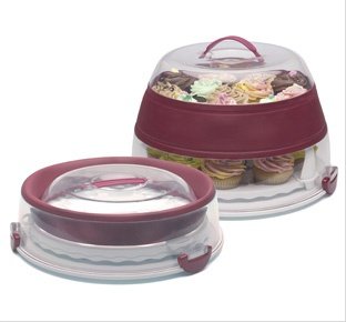 Progressive International Collapsible Cupcake and Cake Carrier